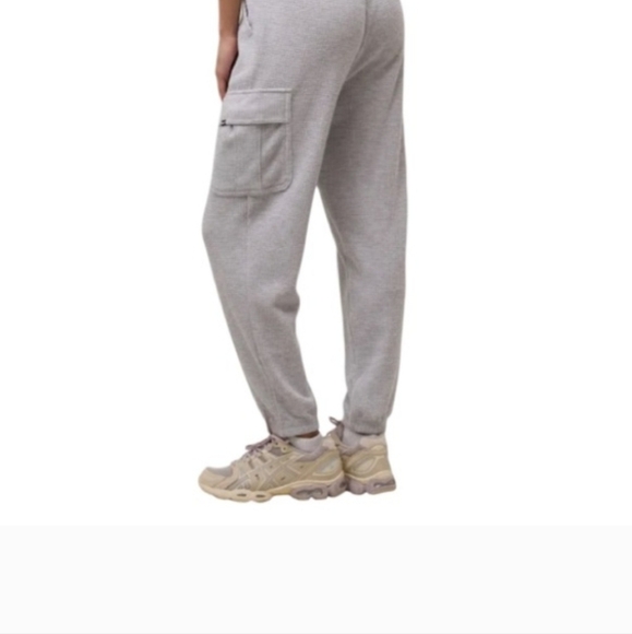 New! Bench Waffle Cargo Lounge Pants 2 Pack Women's Small Grey Black Casual - Picture 6 of 13